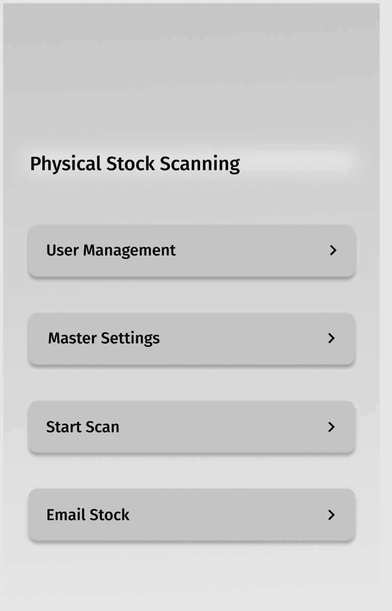 Home screen pharmacy inventory management mobile app