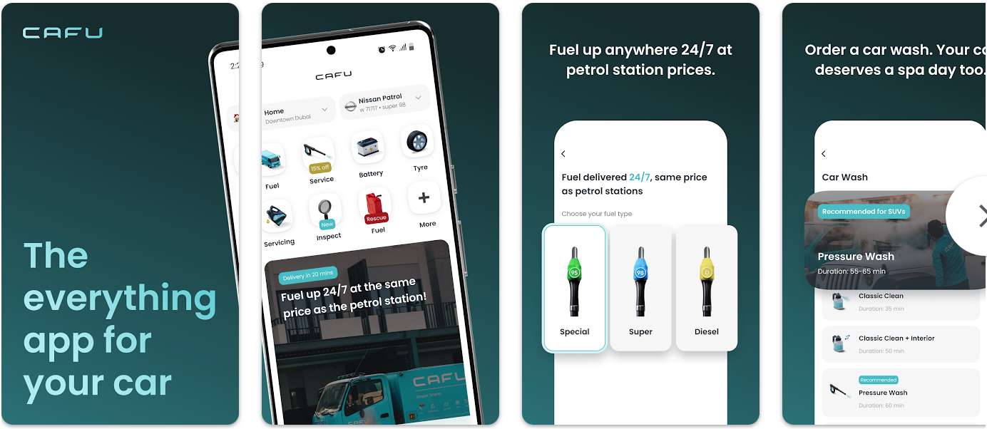 CAFU Fuel & Car Service To You Car Wash App