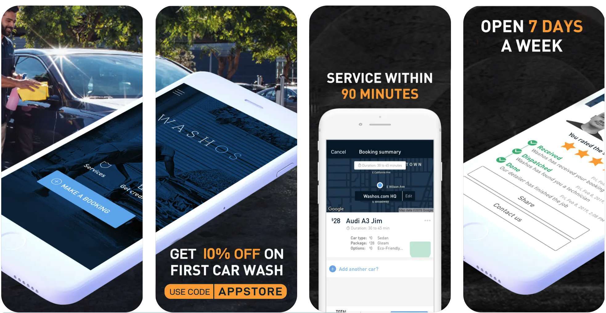 Washos Car Wash App