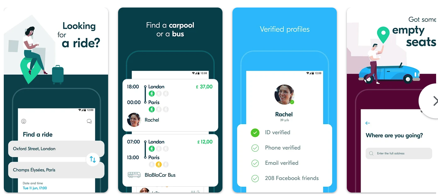 BlaBlaCar: Carpooling and Bus