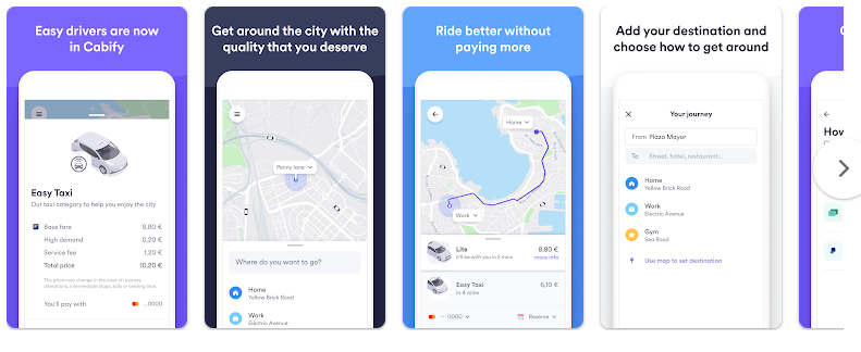 Easy Taxi, a Cabify app